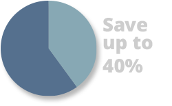 Save up to 40% on energy costs